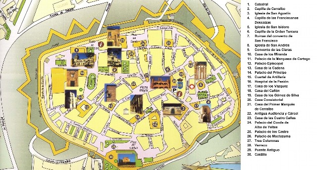 Mapa de Ciudad Rodrigo